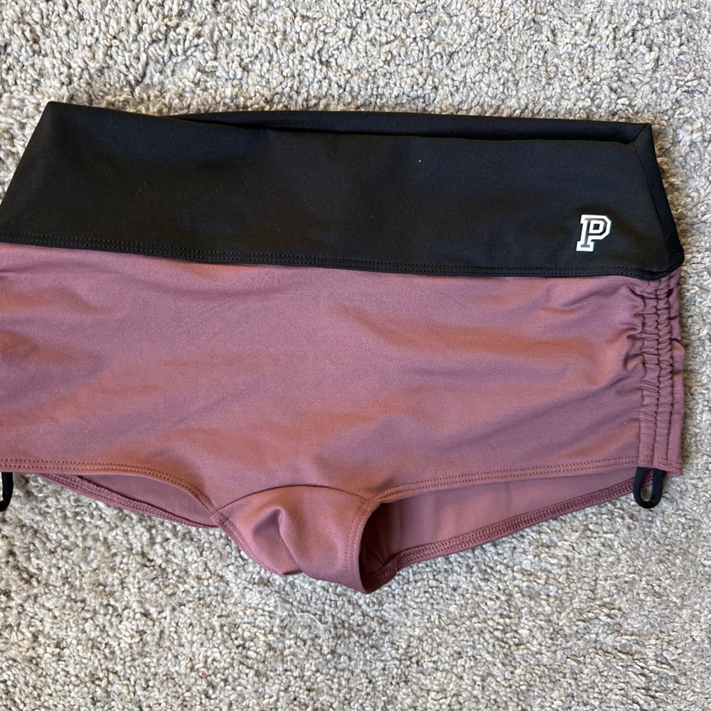PINK Victoria's Secret Black and Purple Bikini